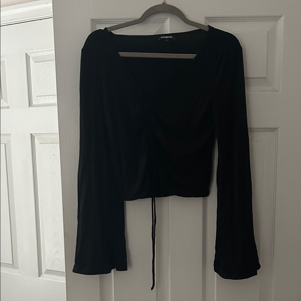 Express Black Long Sleeve Women's Top